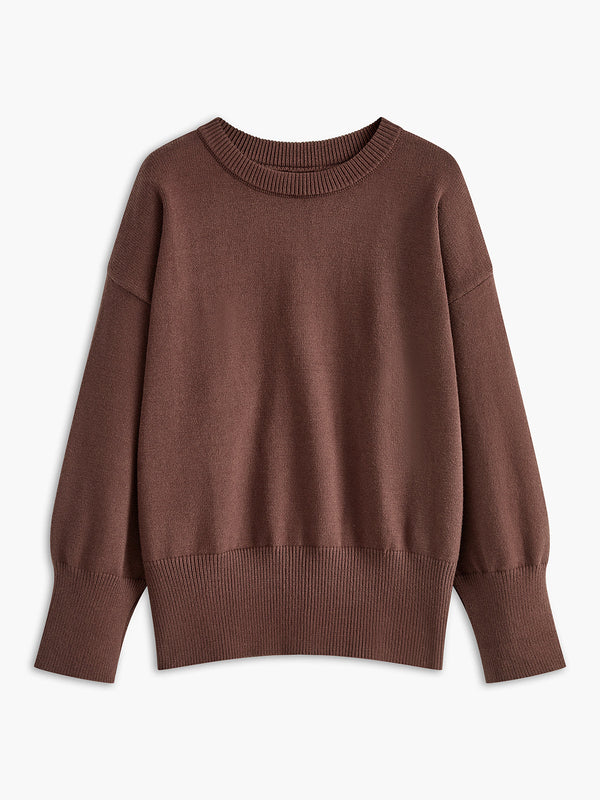 Minimalist Plain Shift Sweater