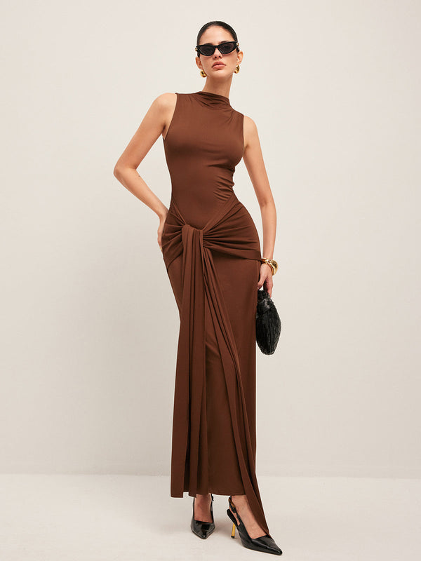 Twisted Knot Sleeveless Dress