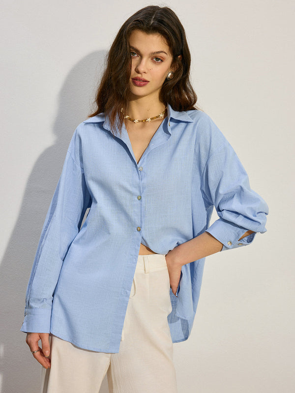 Oversized Button-Down Shirt