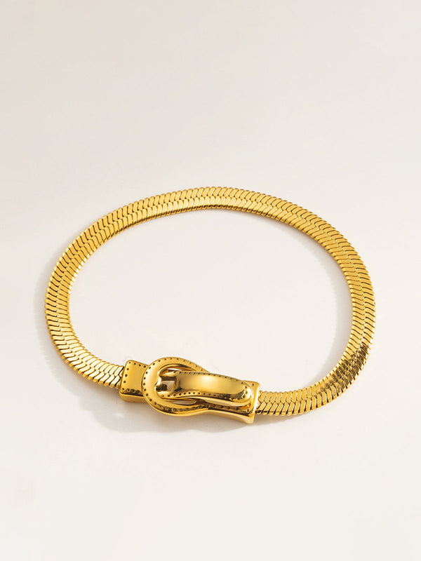 Golden Chain-Style Bracelet