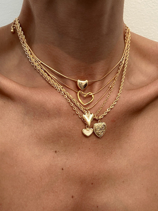 Layered Heart Necklaces