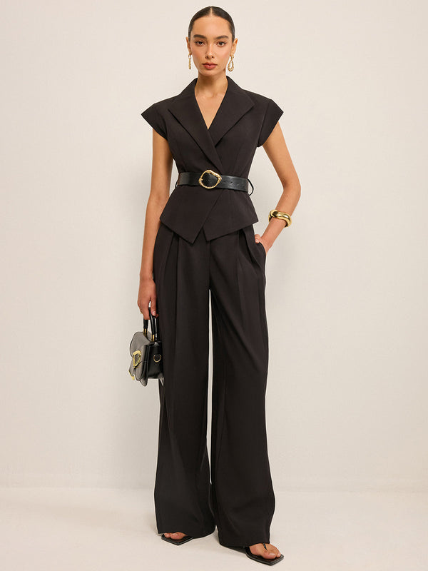 High-Waisted Wide-Leg Pants