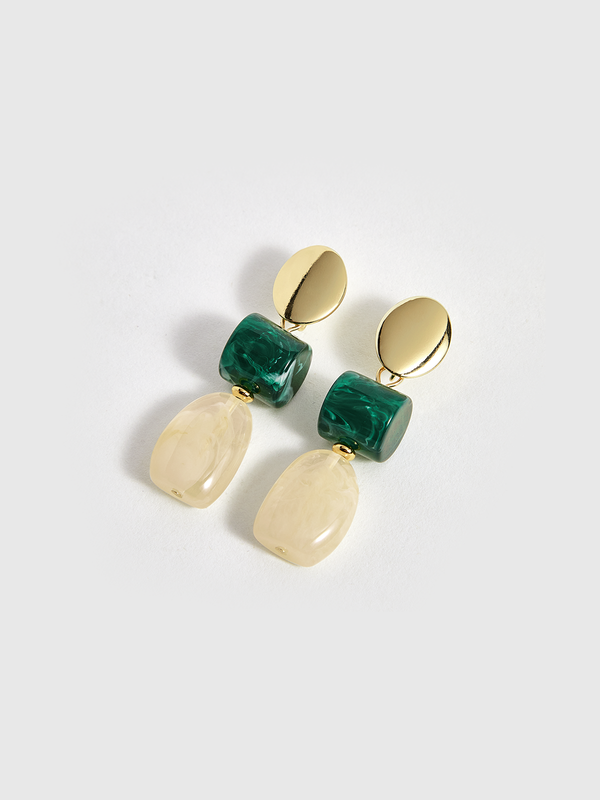 Geometric Drop Earrings