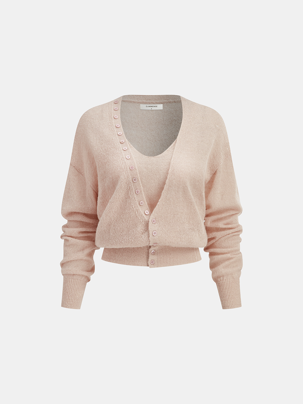 Cropped Cardigan & Top Set